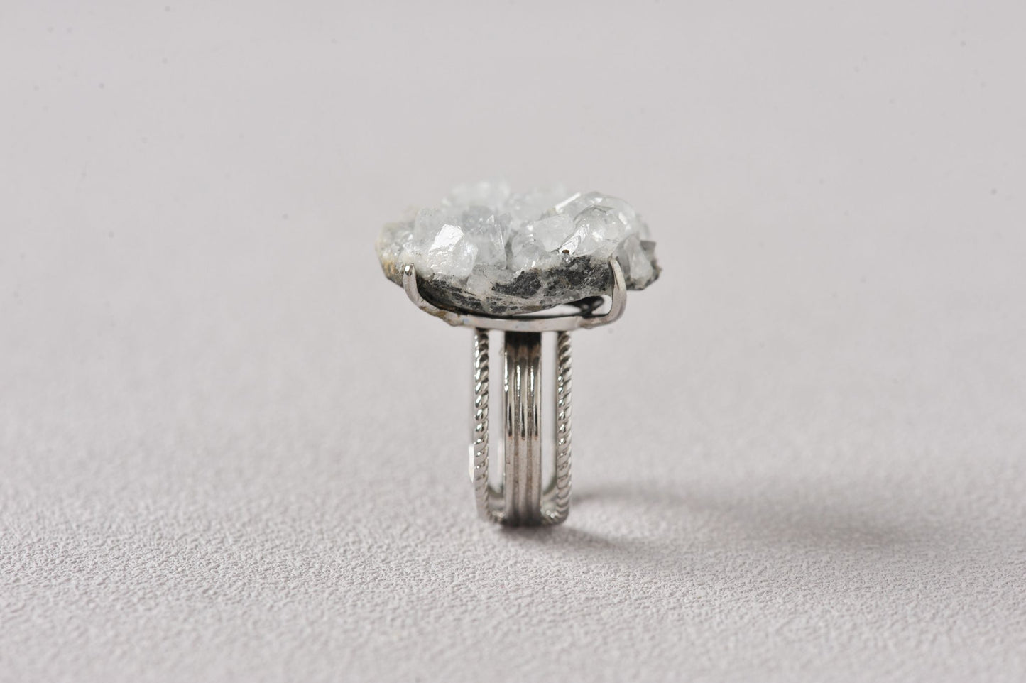 Glacier Apophyllite Cluster Ring