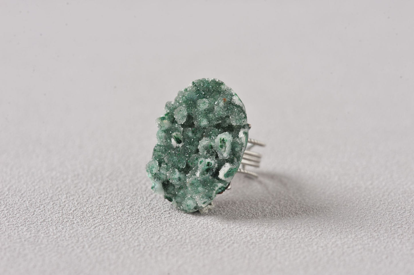 Candy Quartz Malachite Ring