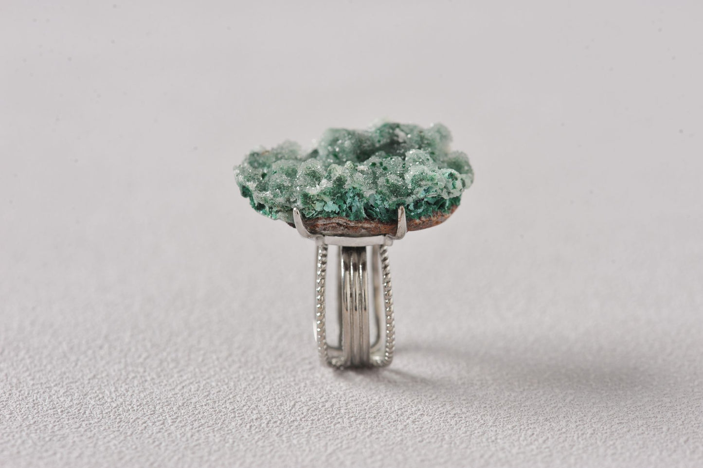 Candy Quartz Malachite Ring