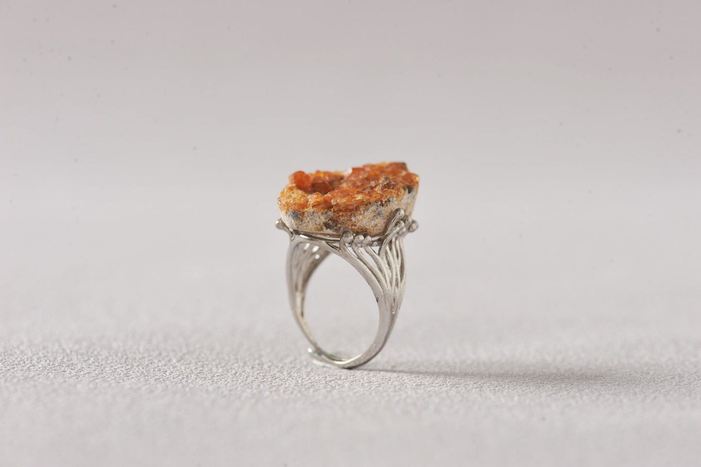 Prosperity Hessonite Garnet Mineral Ring