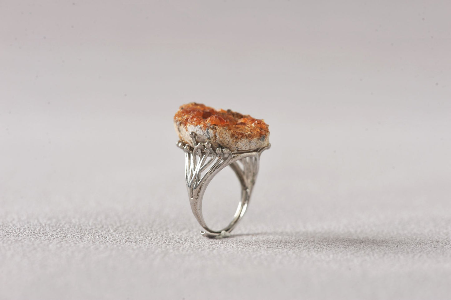 Prosperity Hessonite Garnet Mineral Ring