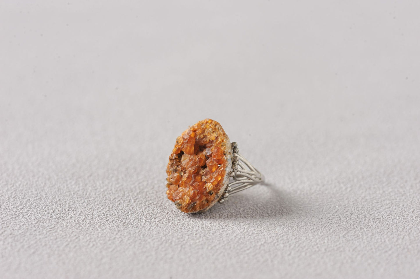 Prosperity Hessonite Garnet Mineral Ring