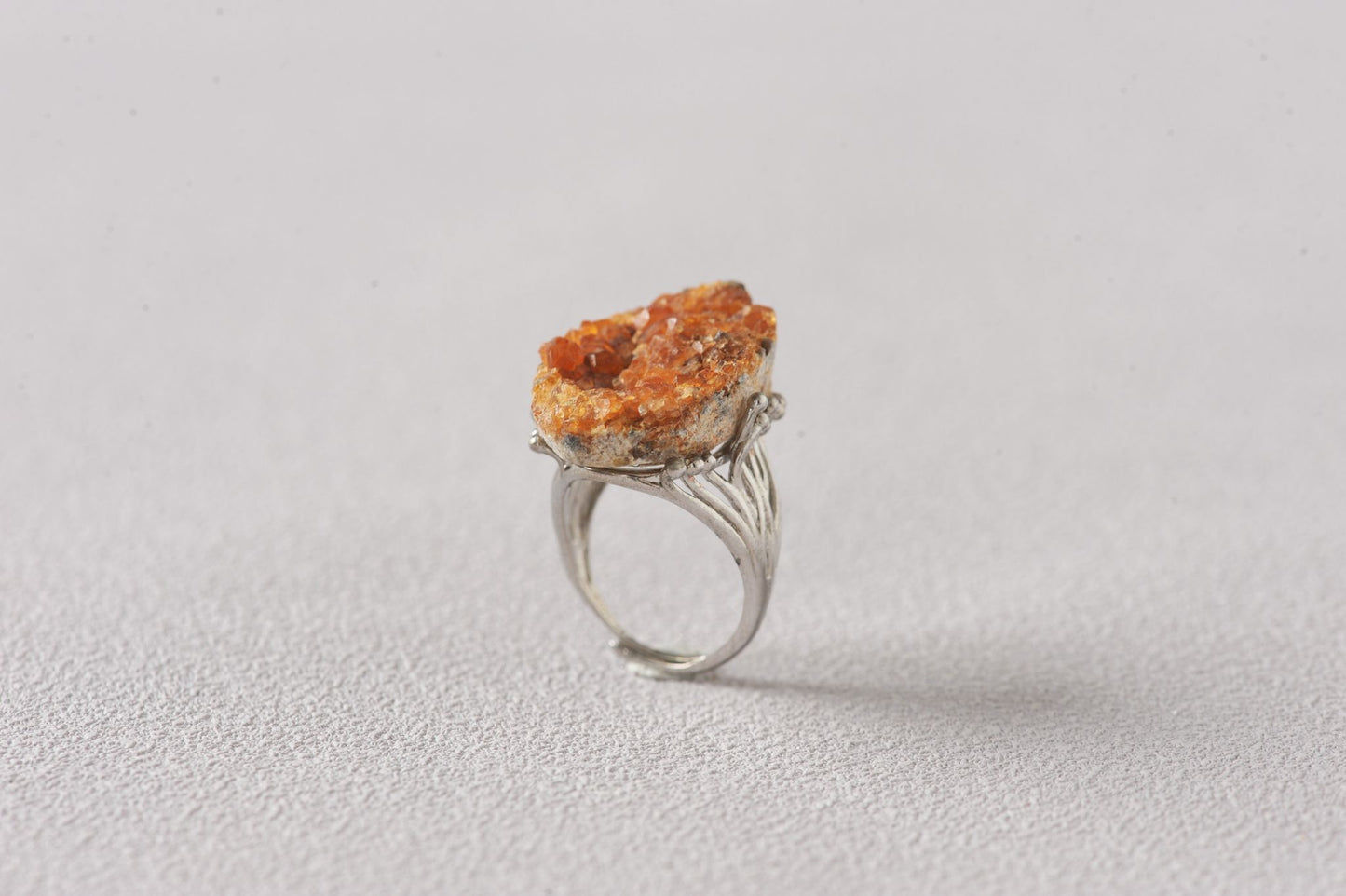 Prosperity Hessonite Garnet Mineral Ring