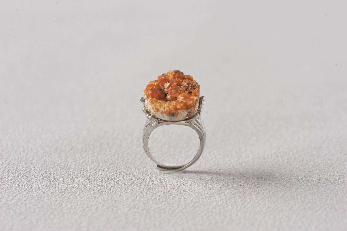 Prosperity Hessonite Garnet Mineral Ring