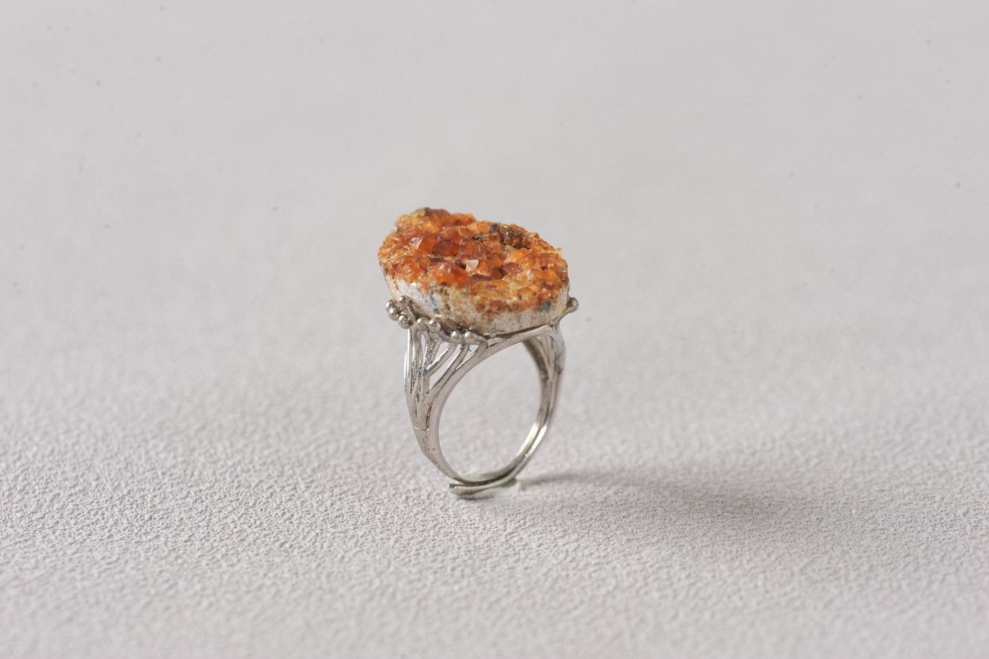 Prosperity Hessonite Garnet Mineral Ring