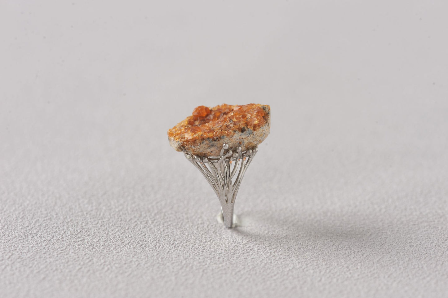 Prosperity Hessonite Garnet Mineral Ring