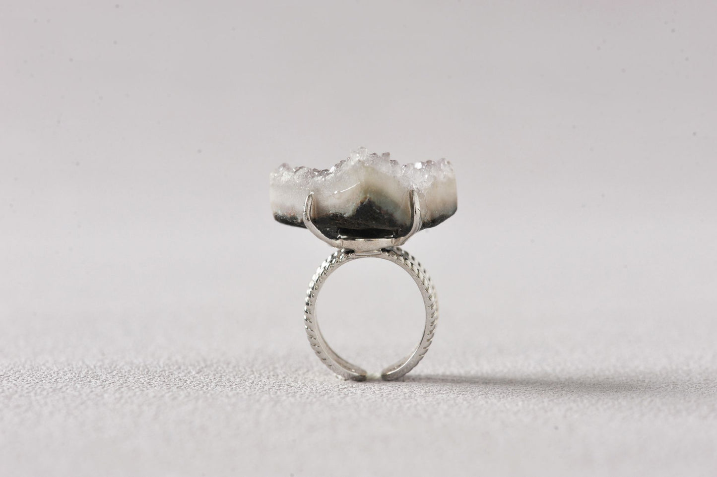 Love’s Amplifier Druzy Heart Ring