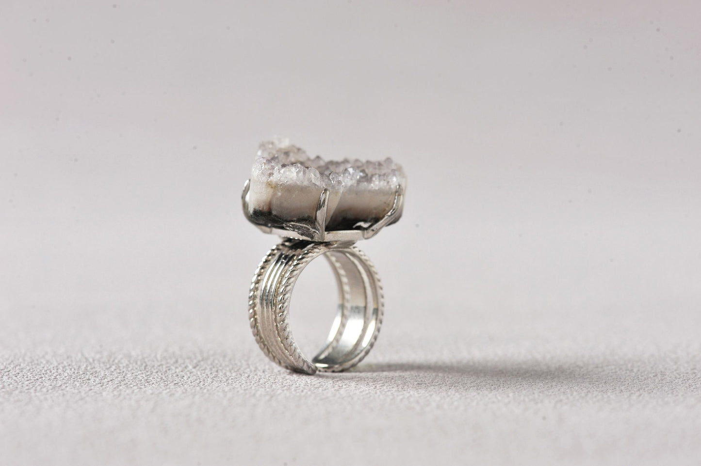 Love’s Amplifier Druzy Heart Ring