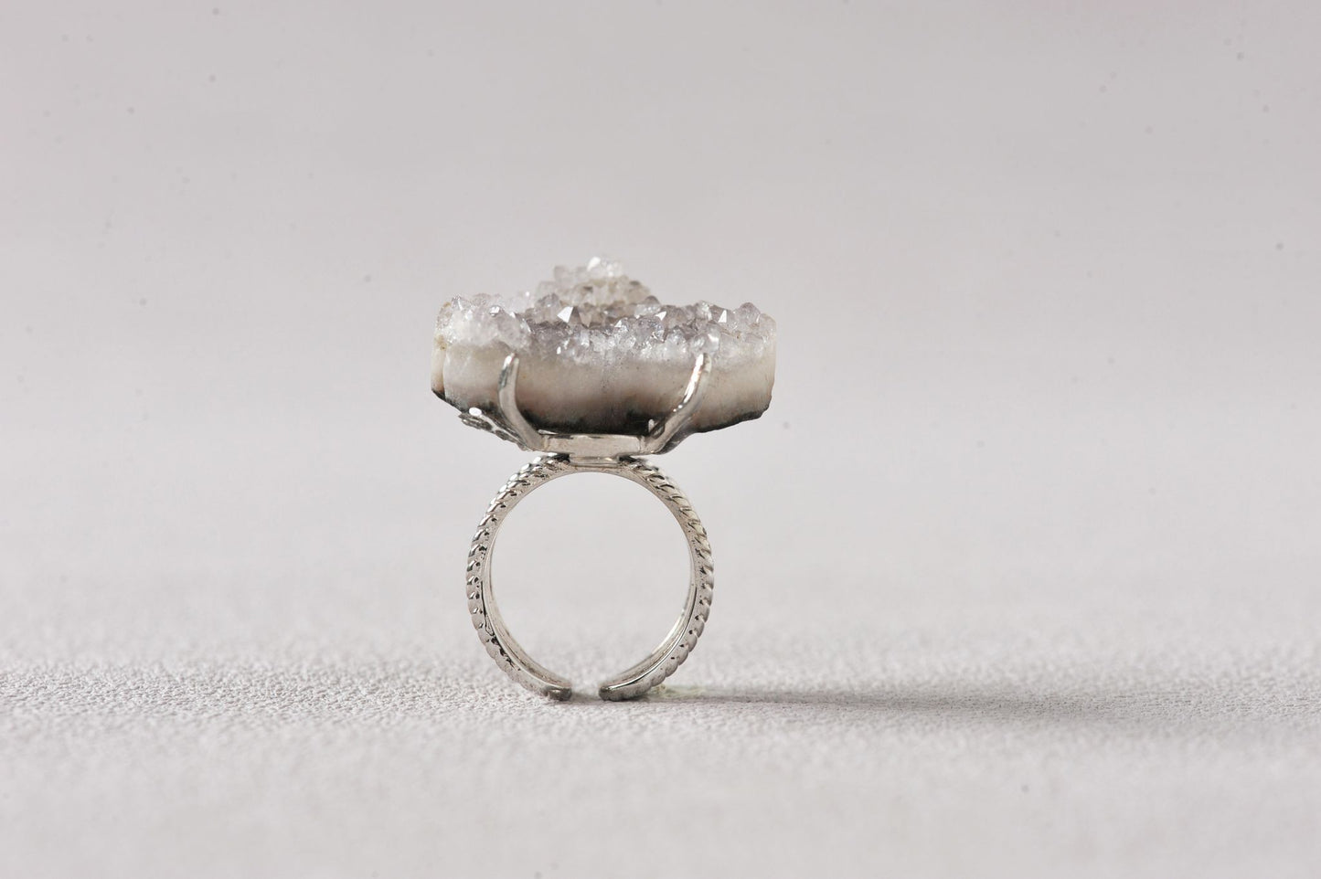 Love’s Amplifier Druzy Heart Ring