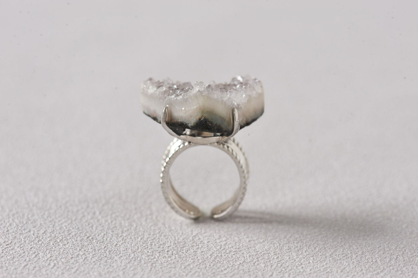 Love’s Amplifier Druzy Heart Ring