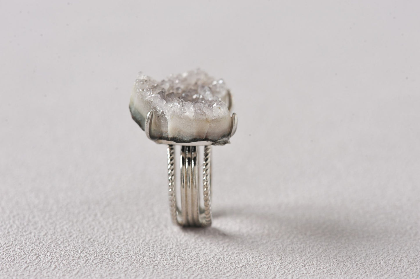 Love’s Amplifier Druzy Heart Ring