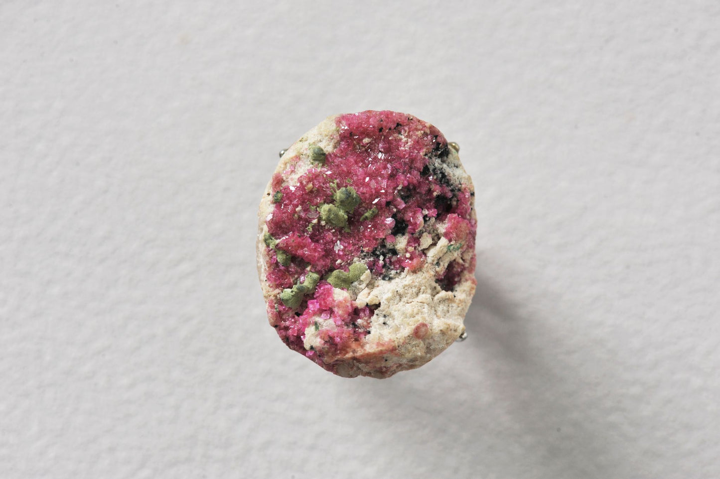 Mystic Bloom Cobalto Calcite With Malachite Ring