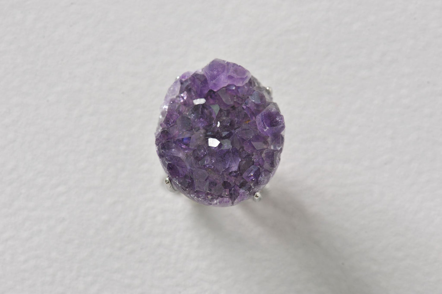Wisdom Keeper Amethyst Cluster Ring