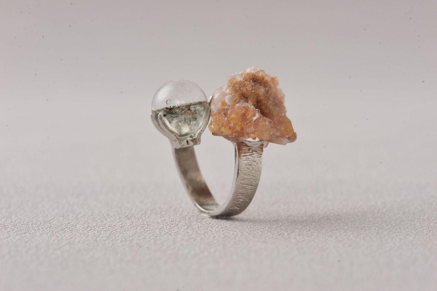 Flash Memory Crystal Ring