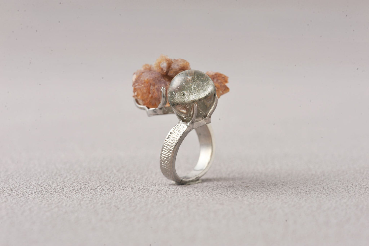 Flash Memory Crystal Ring