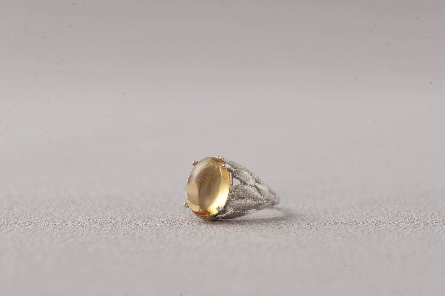 Citrine Lens of Abundance Ring