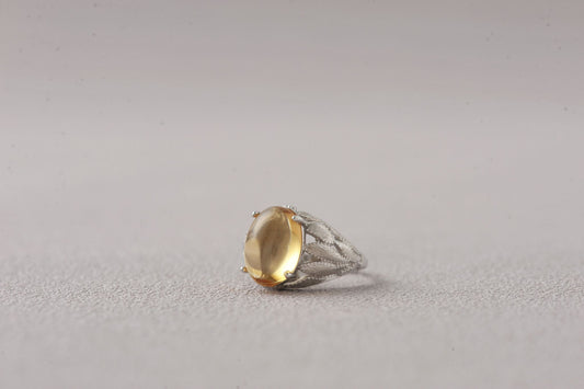 Citrine Lens of Abundance Ring