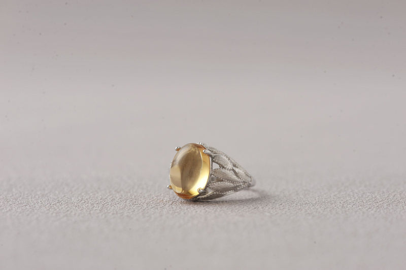 Citrine Lens of Abundance Ring