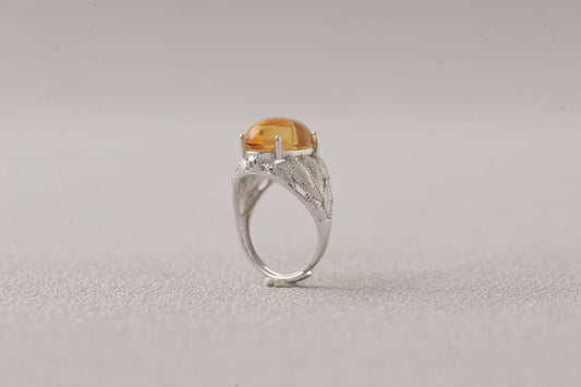 Citrine Lens of Abundance Ring