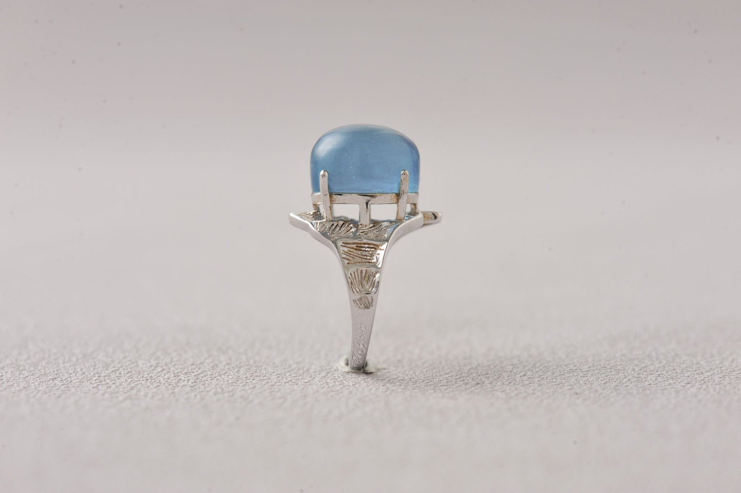 Pakistan Aquamarine Crystal Statement Ring