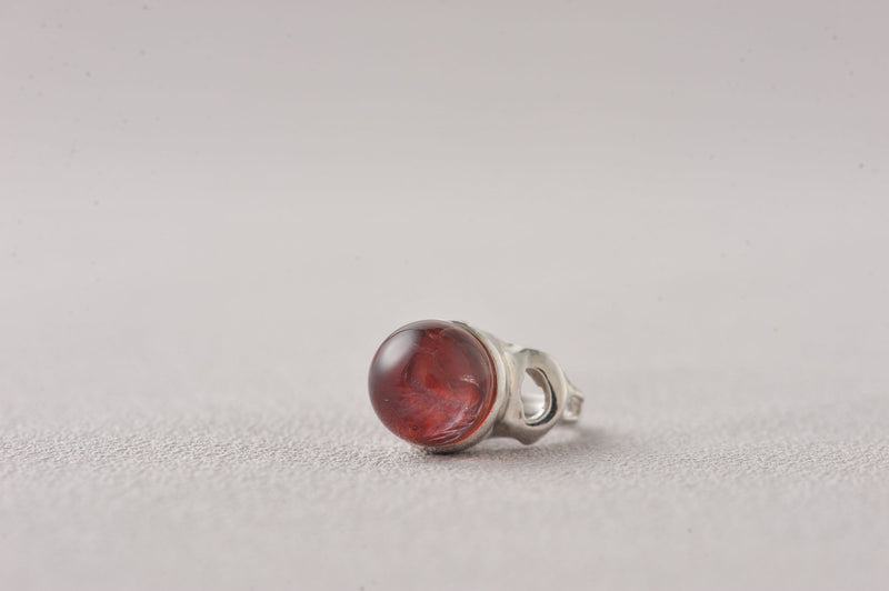 Rich Red Hematoid Quartz Unique Open Ring