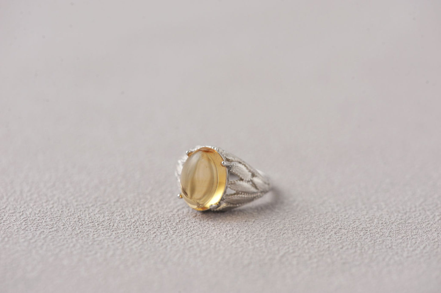 Citrine Lens of Abundance Ring