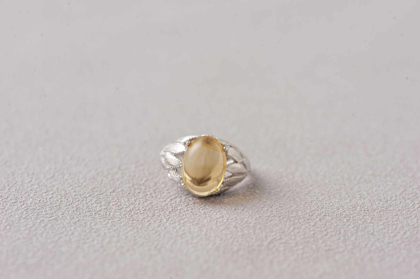 Citrine Lens of Abundance Ring