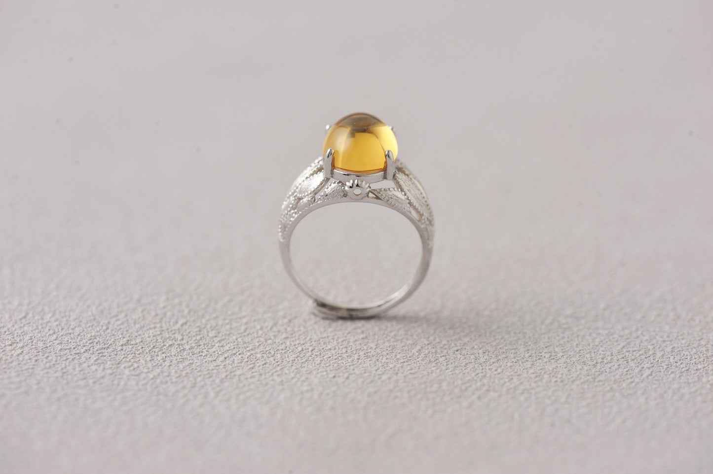 Citrine Lens of Abundance Ring
