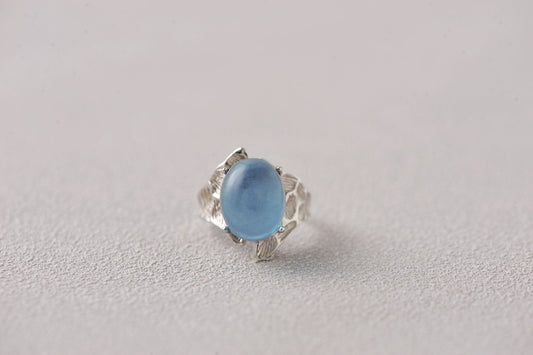 Pakistan Aquamarine Crystal Statement Ring