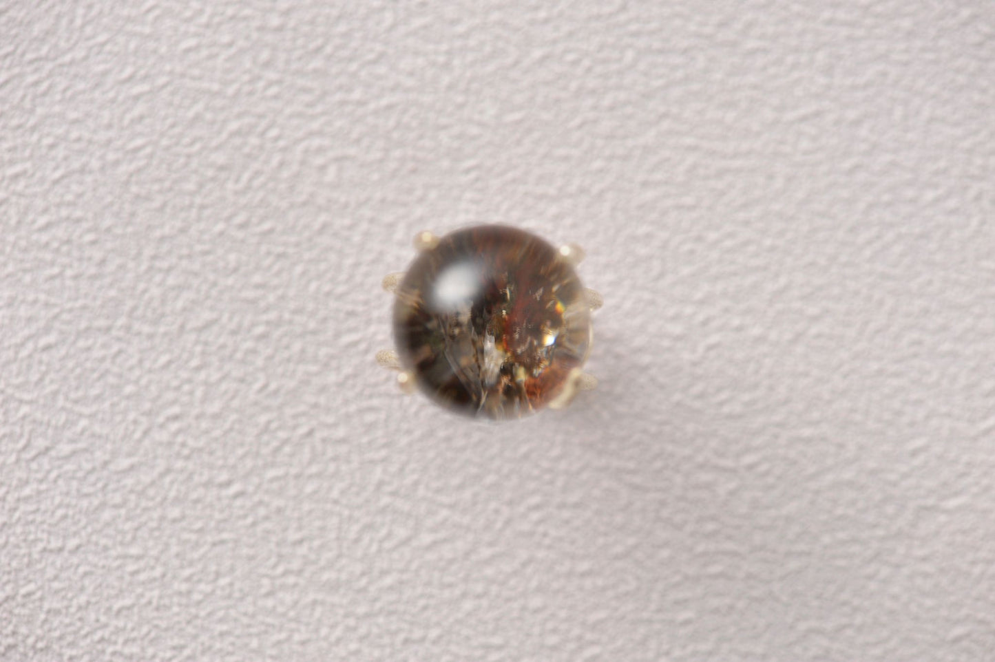 Intuition-Enhancing Phantom Quartz Sphere Ring