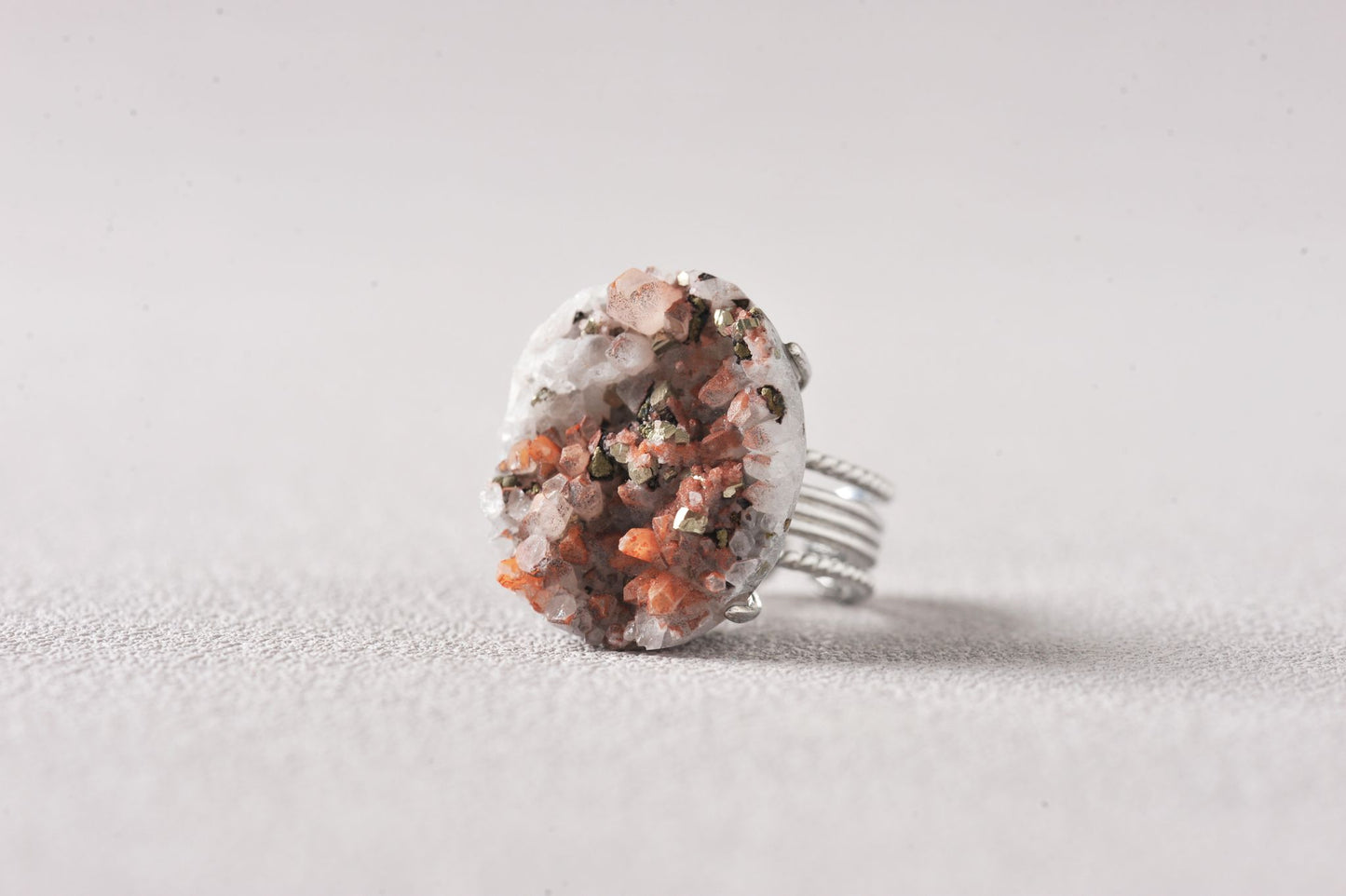 Intergrown Gold & Light Specimen Ring