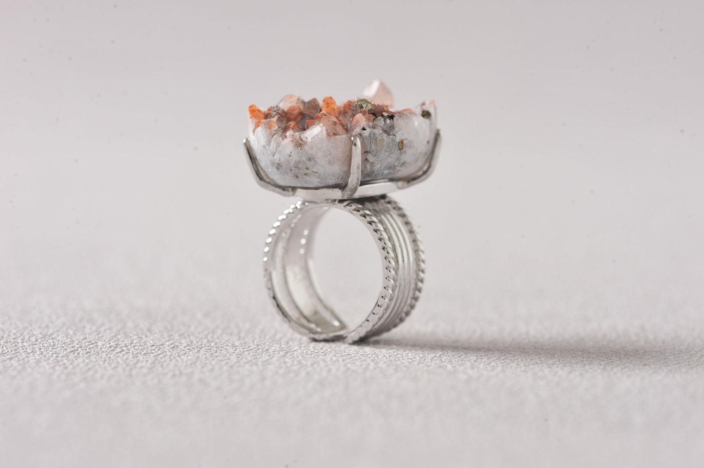 Intergrown Gold & Light Specimen Ring