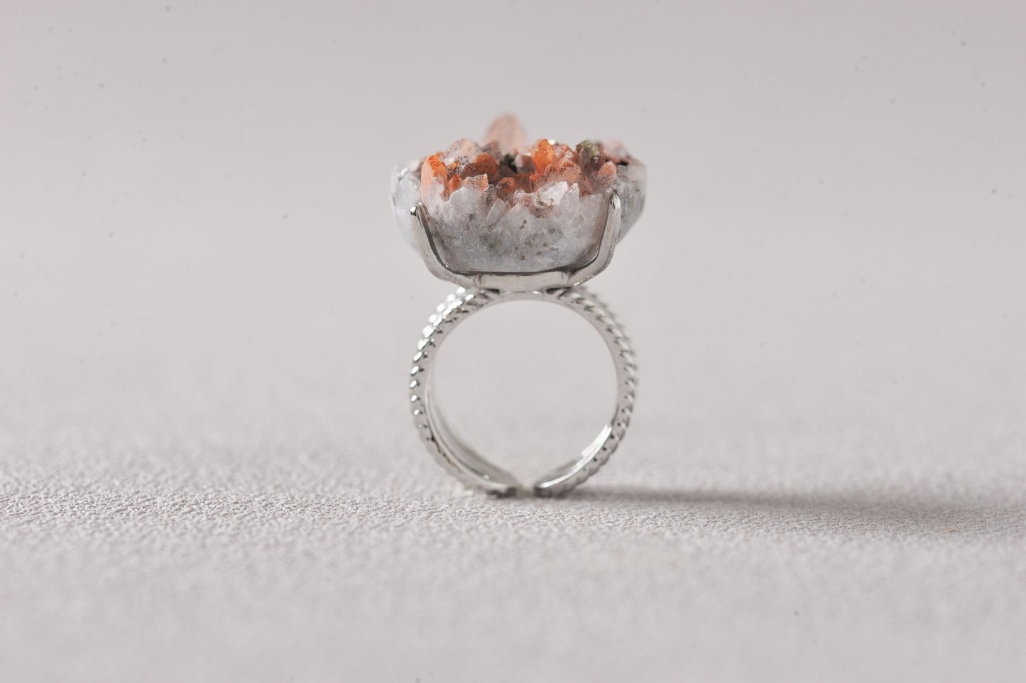 Intergrown Gold & Light Specimen Ring