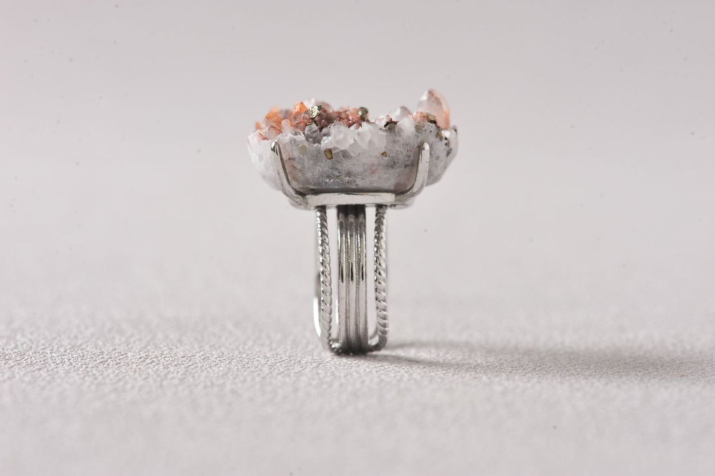 Intergrown Gold & Light Specimen Ring