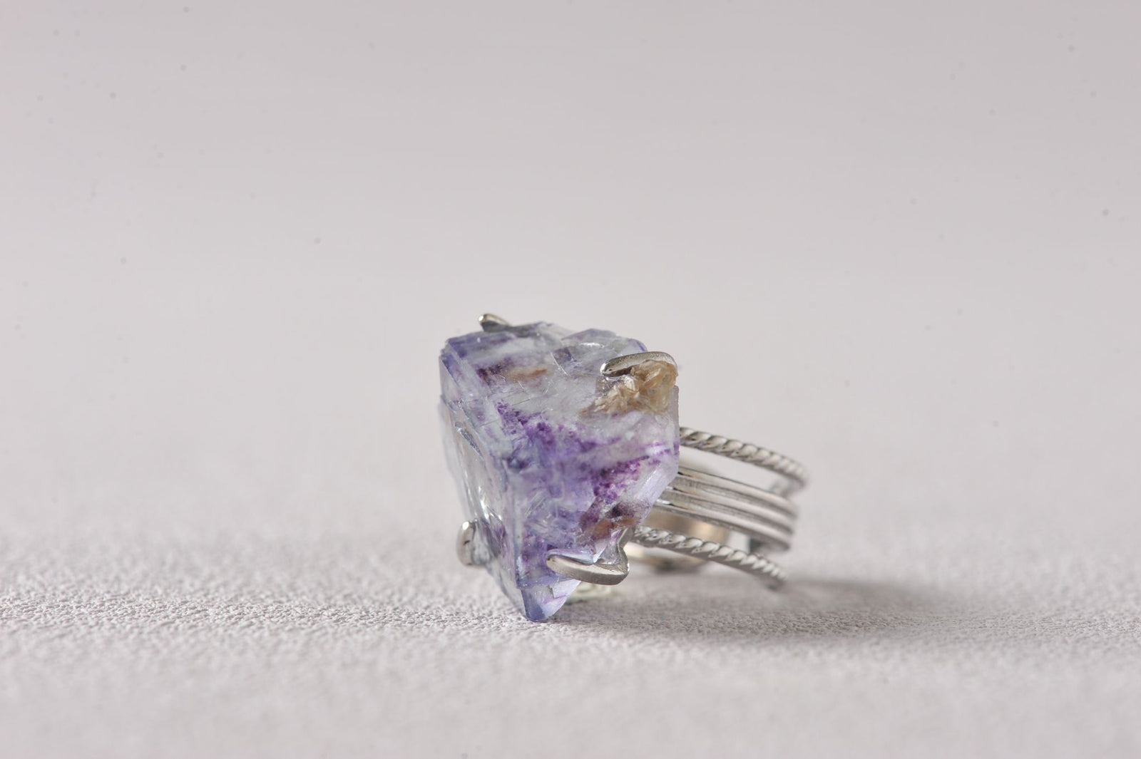 Higher Insight Fluorite Pyramid Ring