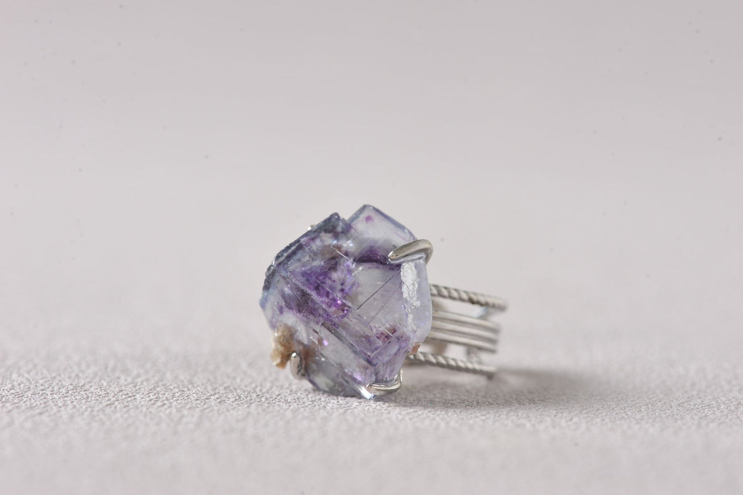 Higher Insight Fluorite Pyramid Ring