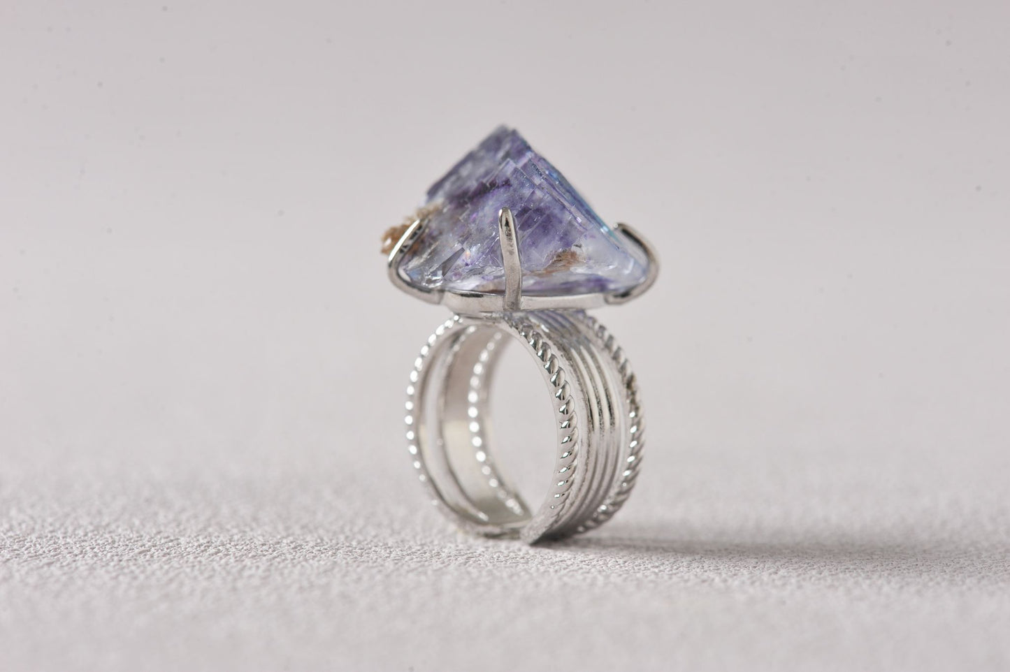 Higher Insight Fluorite Pyramid Ring