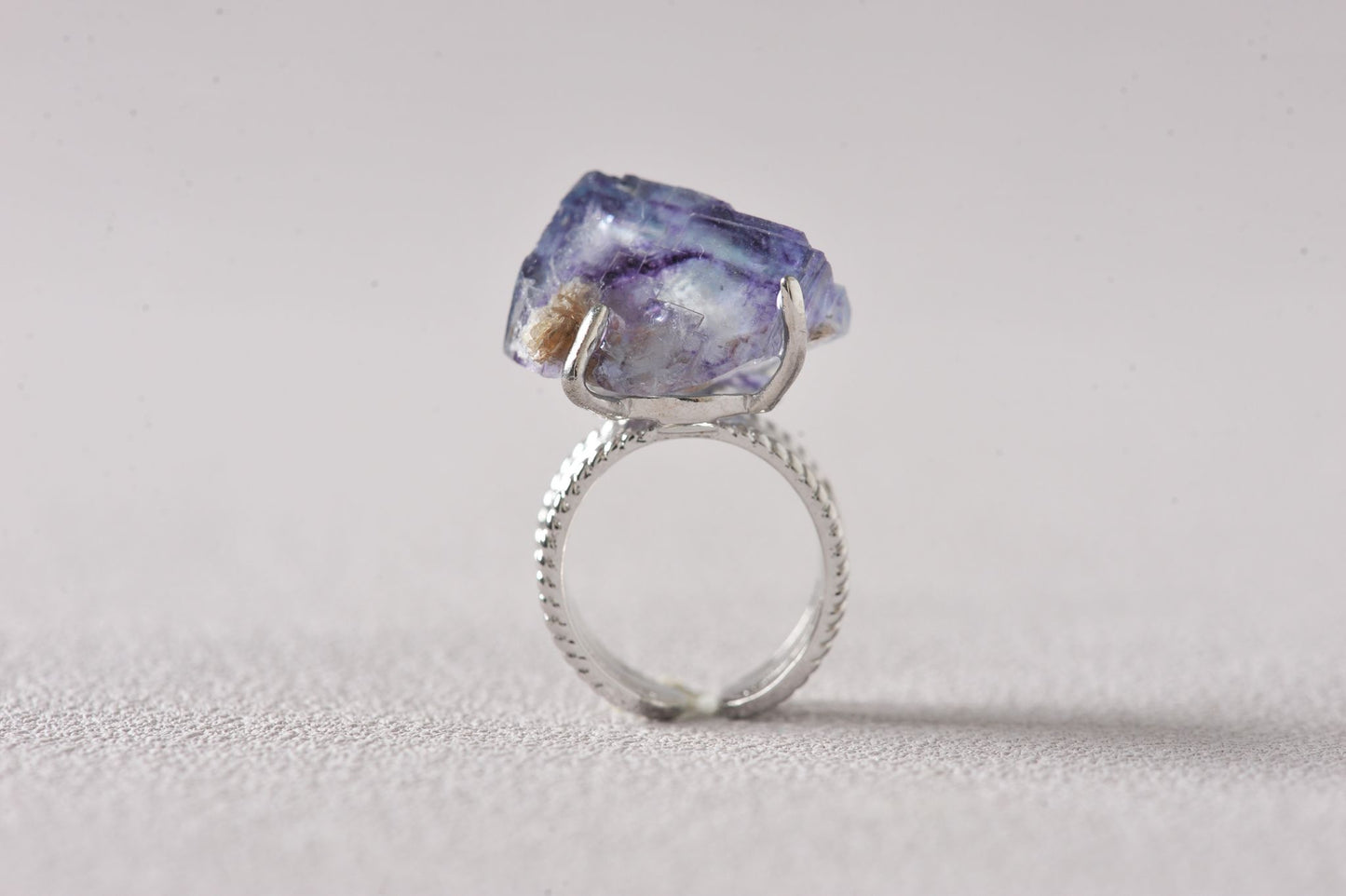 Higher Insight Fluorite Pyramid Ring