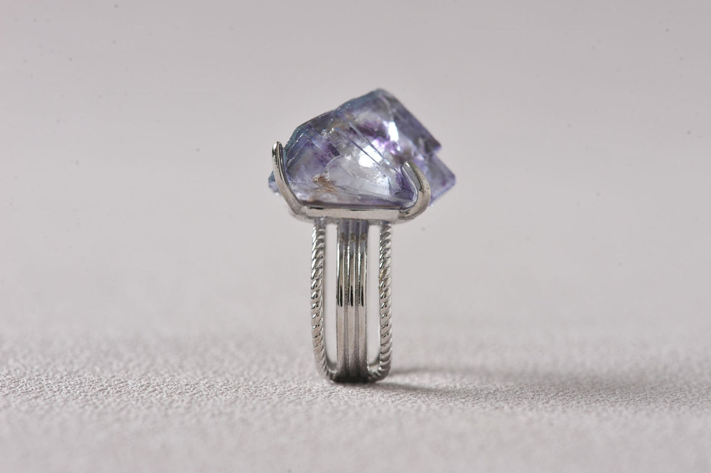 Higher Insight Fluorite Pyramid Ring