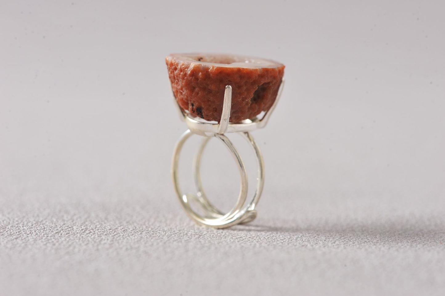 Aura Bloom Laguna Geode Agate Ring