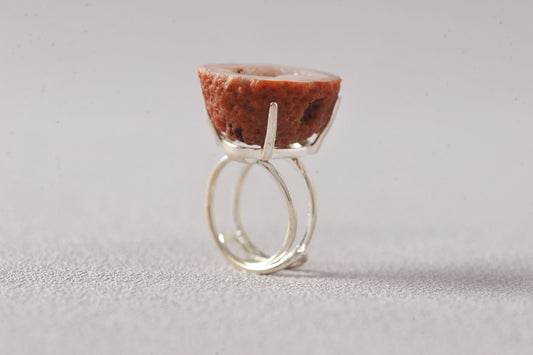 Aura Bloom Laguna Geode Agate Ring