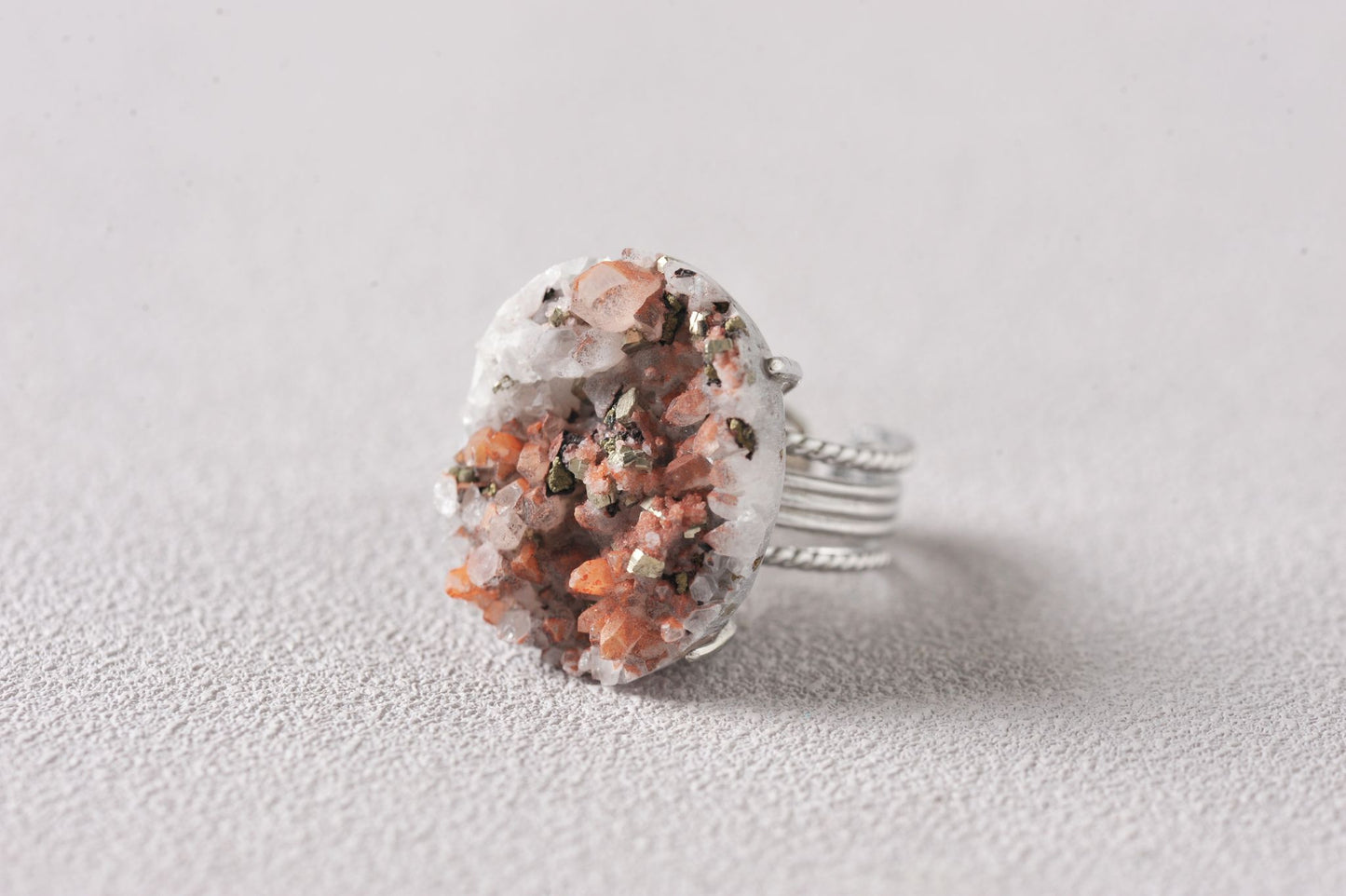 Intergrown Gold & Light Specimen Ring