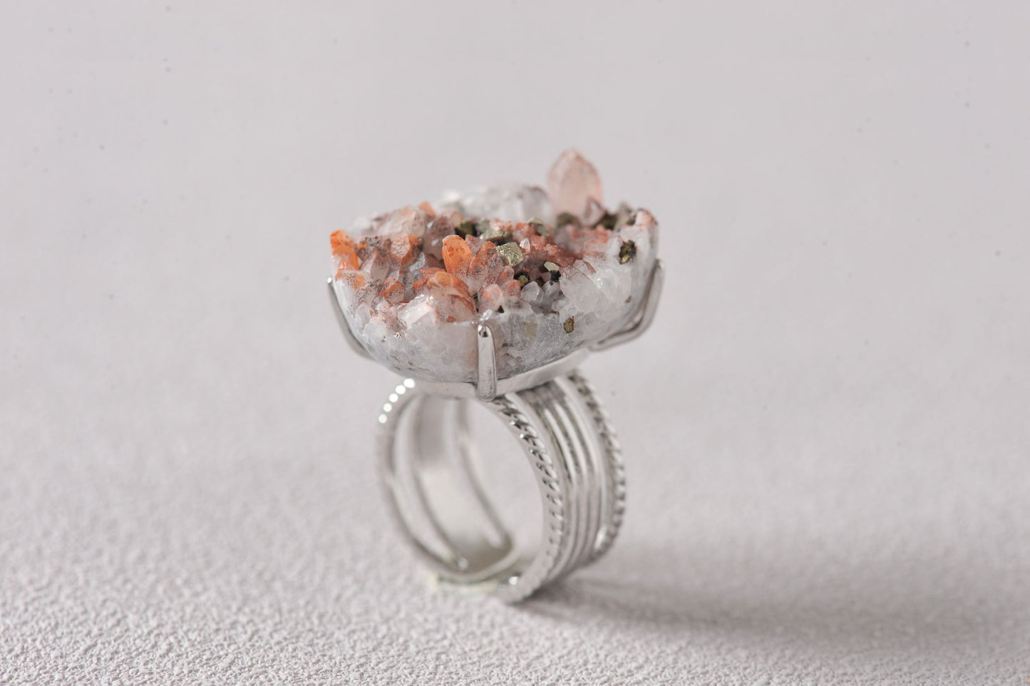 Intergrown Gold & Light Specimen Ring