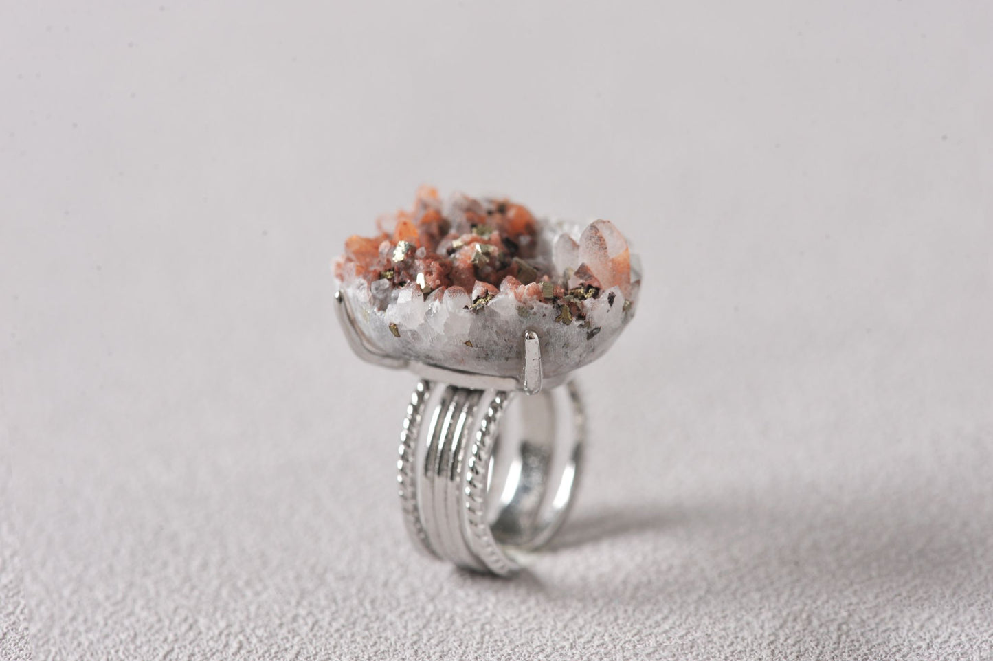 Intergrown Gold & Light Specimen Ring