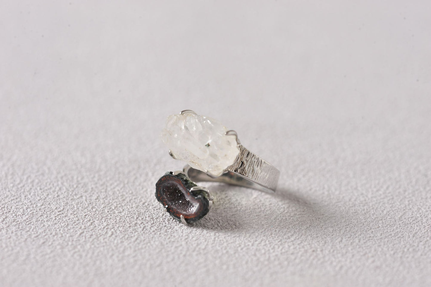 Resonant Duality Geode Crystal Ring