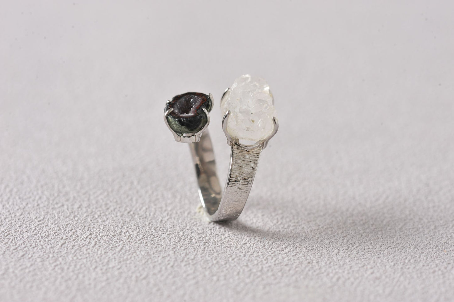 Resonant Duality Geode Crystal Ring