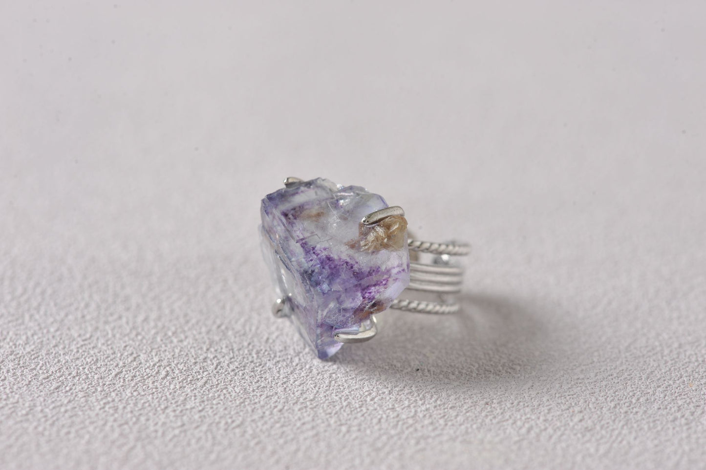 Higher Insight Fluorite Pyramid Ring