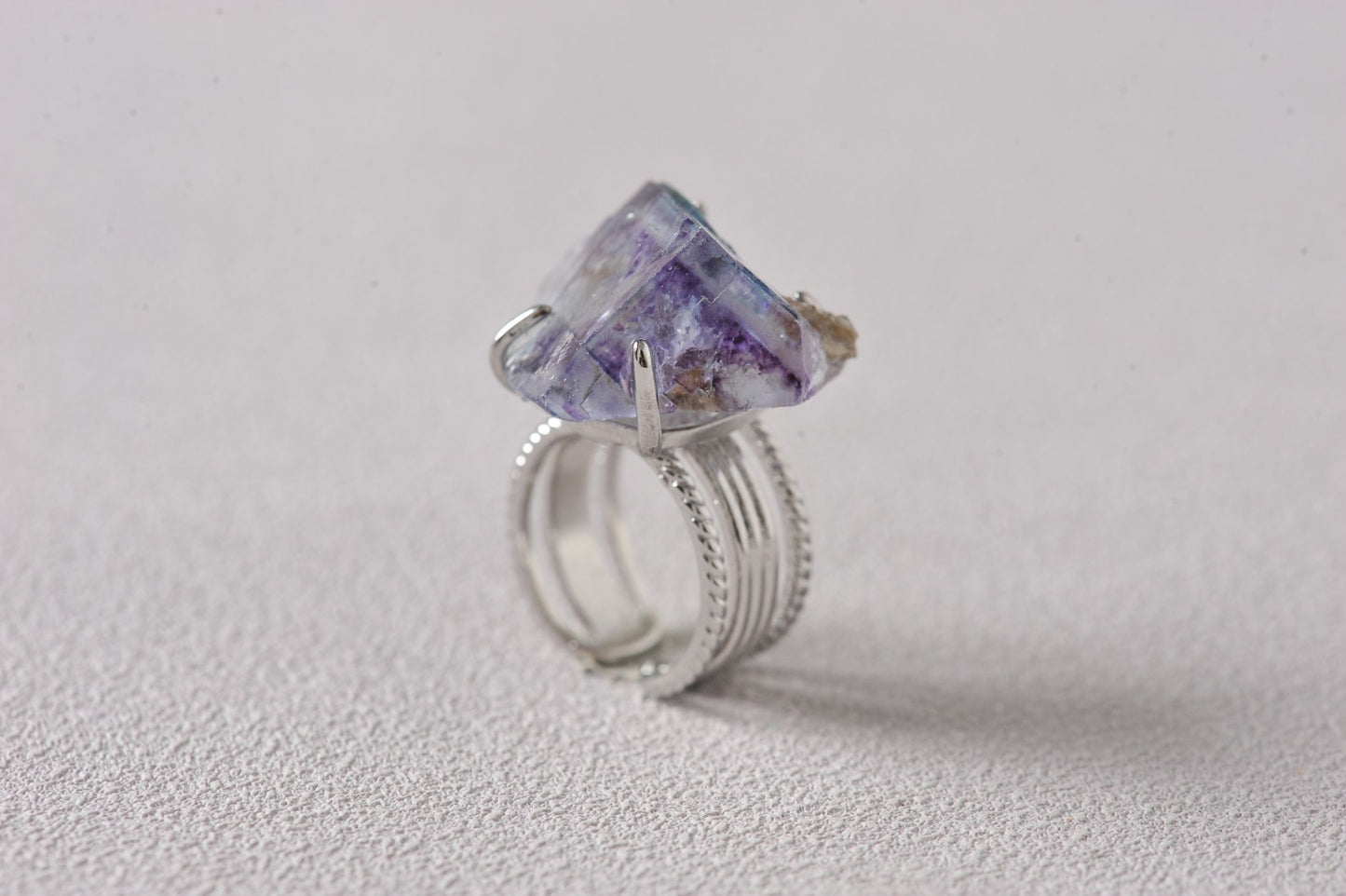 Higher Insight Fluorite Pyramid Ring