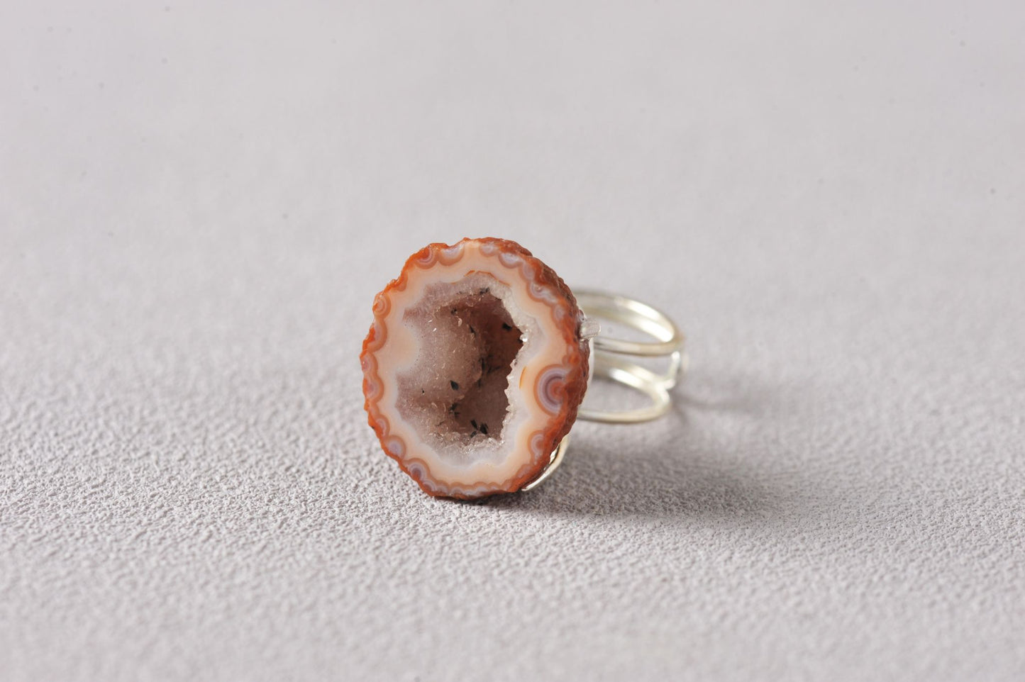 Aura Bloom Laguna Geode Agate Ring