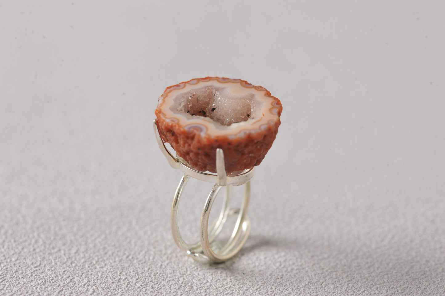 Aura Bloom Laguna Geode Agate Ring